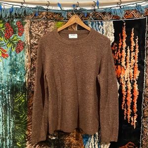 Old Navy brown speckled sweater